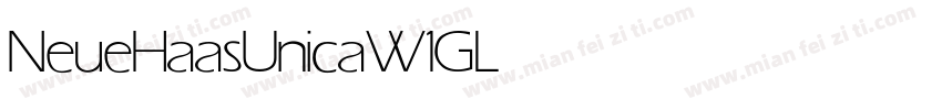 NeueHaasUnicaW1G Light字体转换